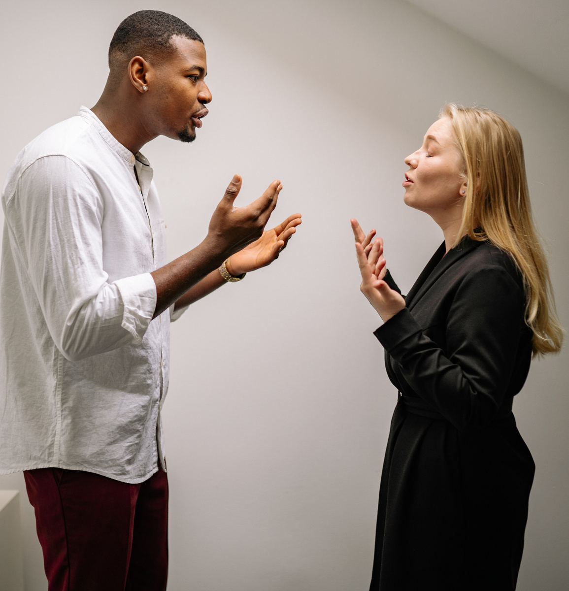 A Man and a Woman Arguing